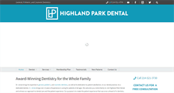 Desktop Screenshot of hpdentist.com